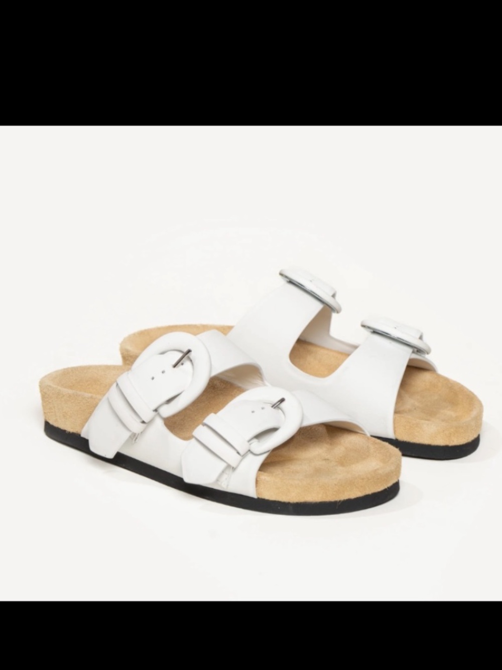 M. Gemi Made in Italy leather sandals white 9.5 or 40.5